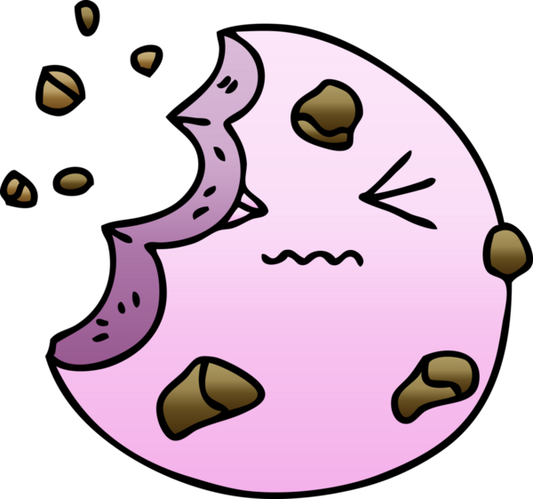 Bir insan tarafından çizilmiş gölgeli çizgi film kurabiyesi.