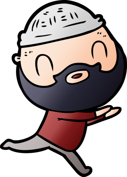 Bir insan tarafından çizilmiş sakallı bir adam.