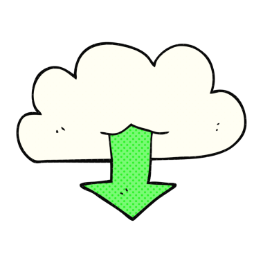 Bir insan tarafından çizilen buluttan indirilen serbest çizim