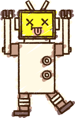 Bir insan tarafından çizilen Çılgın Robot Tebeşiri