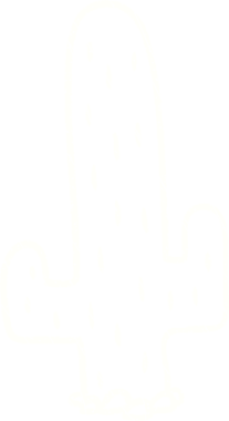 Bir insan tarafından çizilen Kaktüs Tebeşiri