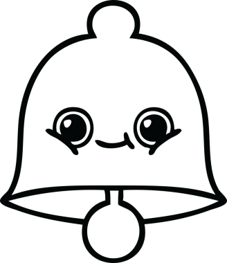 Bir insan tarafından çizilmiş bir çanın çizgi çizimi