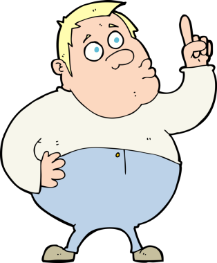 Çizgi filmci bir insan tarafından çizilmiş sorular soruyor.