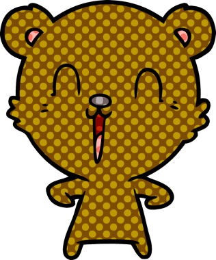 Bir insan tarafından çizilmiş bir çizgi film karakteri.