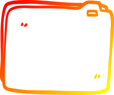 Bir insan tarafından çizilmiş çizgi film iş belgelerinin sıcak gradyan çizgileri