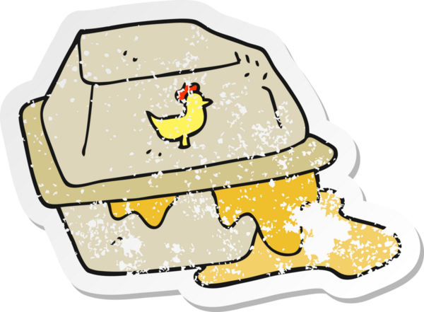 Bir insan tarafından çizilmiş yağlı bir çizgi filmin gerilimli yapıştırması.