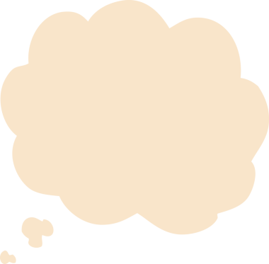 Bir insan tarafından çizilmiş karalama düşünce balonu.