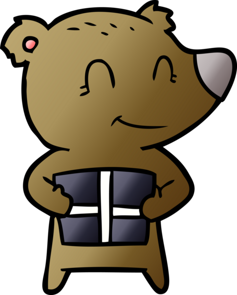 Bir insan tarafından çizilmiş ayı karikatürü çizicisi