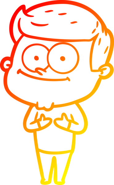 Bir insan tarafından çizilmiş gülümseyen bir çizgi film çizimi.