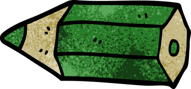 Bir insan tarafından çizilmiş karalama kalemi.