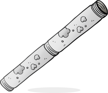 Bir insan tarafından çizilmiş eski bir karikatür.