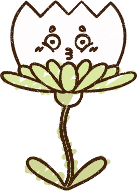 Bir insan tarafından çizilen çiçek tebeşiri