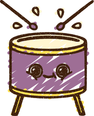 Bir insan tarafından çizilen Davul Tebeşiri