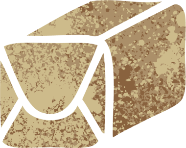 Bir insan tarafından çizilmiş bir kağıdın retro çizim stili karikatürü