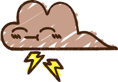 Bir insan tarafından çizilen Fırtına Bulutu Tebeşiri