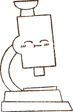 Bir insan tarafından çizilmiş mikroskop Kömür Çizimi