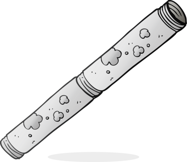 Bir insan tarafından çizilmiş eski bir karikatür.