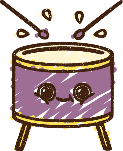 Bir insan tarafından çizilen Davul Tebeşiri