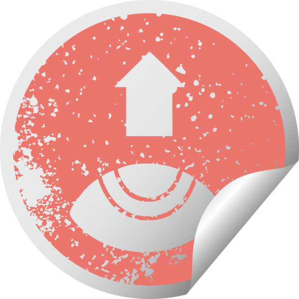 Sıkıntılı dairesel soyulan bir insan tarafından çizilmiş bir göz sembolü.