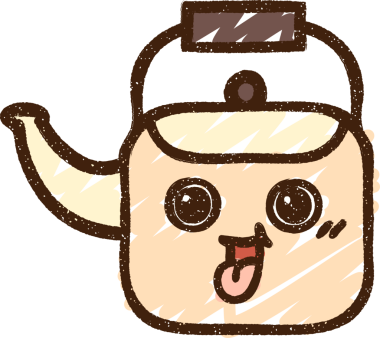 Bir insan tarafından çizilen Mutlu Çaydanlık Tebeşiri