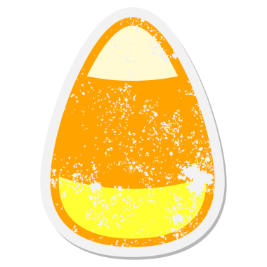 Bir insan tarafından çizilmiş mısır grunge etiketi.