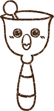 Bir insan tarafından çizilmiş Çan Çanı Kömürü Çizimi