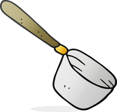 Bir insan tarafından çizilmiş serbest çizim mutfak tenceresi.