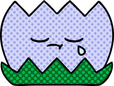 Bir insan tarafından çizilmiş bir nilüfer çiçeği çizgi filmi.