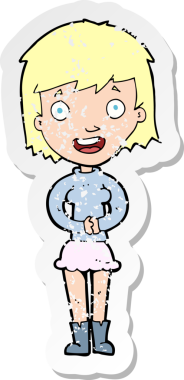 Bir insan tarafından çizilmiş heyecanlı bir karikatürün gerilimli yapıştırması.