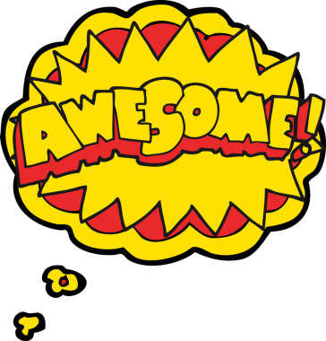 Serbest çizim düşünce balonu karikatürü. Bir insan tarafından çizilmiş harika bir sembol.