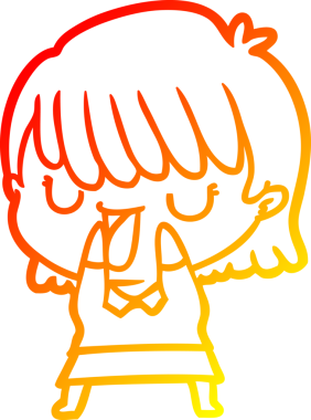 Bir insan tarafından çizilmiş bir karikatür kadın çizimi