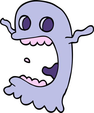 Bir insan tarafından çizilmiş karalama hayaleti.