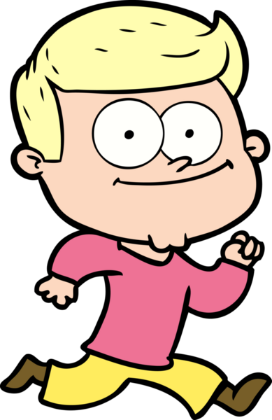 Bir insan tarafından çizilmiş mutlu bir adam.