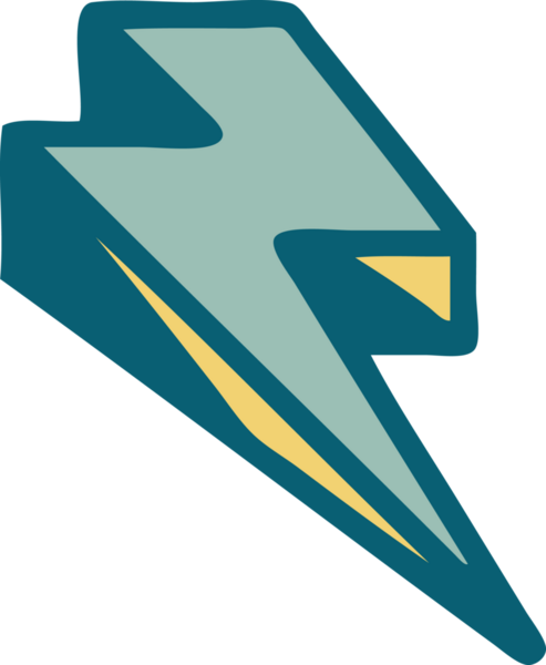 Bir insanın çizdiği yıldırımın ikonik dövme şekli