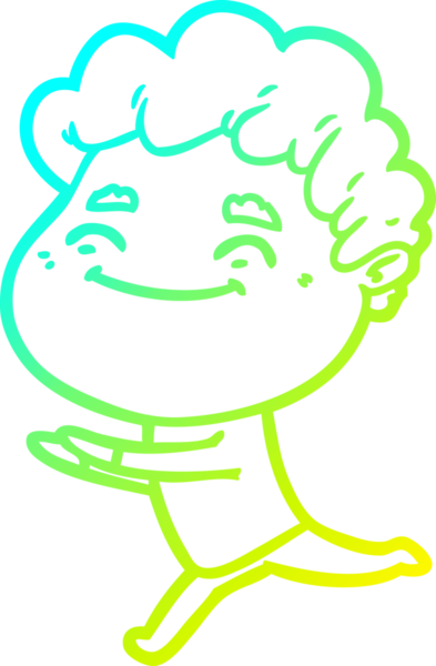 Bir insan tarafından çizilmiş karikatür cana yakın bir adamın çizimi.