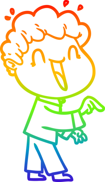 Bir insan tarafından çizilmiş mutlu bir adamın çizgi çizimi.