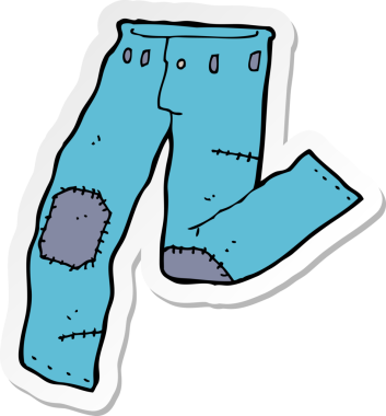 Bir insan tarafından çizilmiş eski bir kotun yapıştırması.