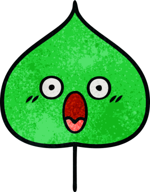 Bir insan tarafından çizilmiş dışavurumsal yaprağın grunge deseni.