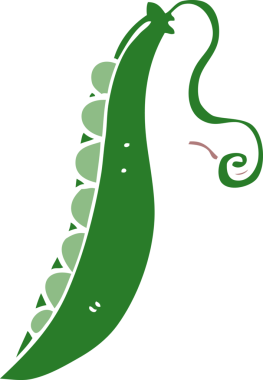 Bir insan tarafından çizilmiş bezelye karalaması.