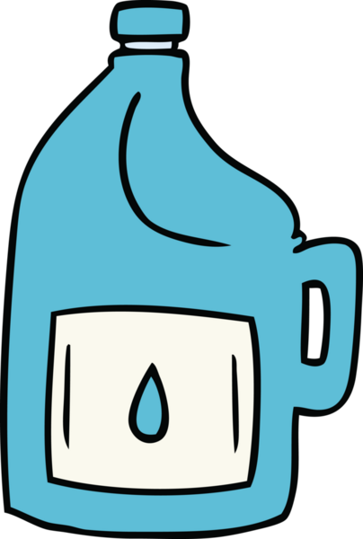 Bir insan tarafından çizilmiş büyük bir içki şişesinin karalaması.