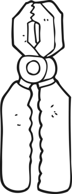 Bir insan tarafından çizilmiş el yazması siyah beyaz kerpeten.