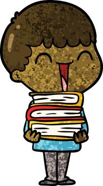 Bir insan tarafından çizilmiş mutlu bir adam.