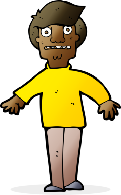 Bir insan tarafından çizilmiş bir karikatür.