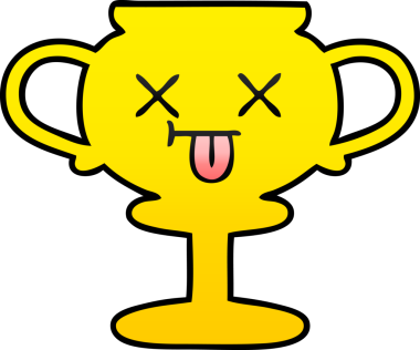 Bir insan tarafından çizilmiş bir kupanın gölgelenmiş karikatürü