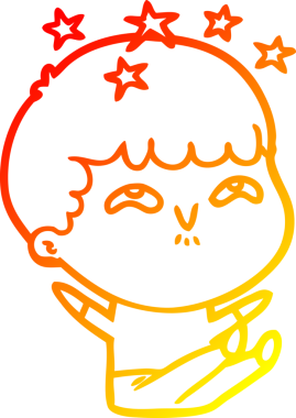 İnsan tarafından çizilmiş bir çizgi film karakteri.