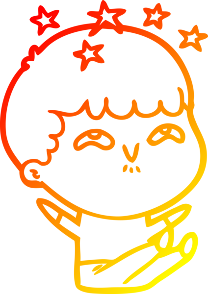 İnsan tarafından çizilmiş bir çizgi film karakteri.