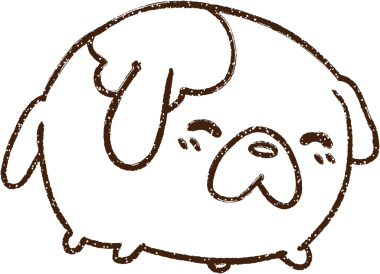 Bir insan tarafından çizilen Mutlu Köpek Kömürü