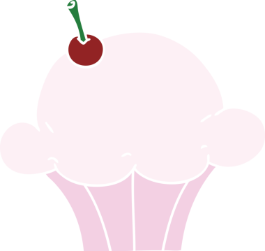 Bir insan tarafından çizilmiş garip bir çizgi film keki.