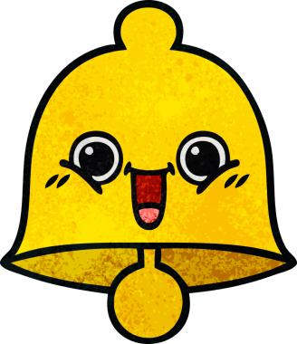 Bir insan tarafından çizilmiş eski grunge desenli bir çan.