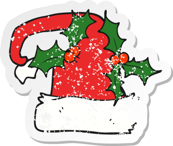 Bir insan tarafından çizilmiş eski, kederli bir karikatür çıkartması.